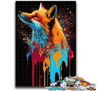 Rompecabezas de 1000 Piezas para Adultos, Zorros, Coloridos, descompresores, Juguete Educativo Intelectual, Grandes Regalos y Juguetes, 50x75cm
