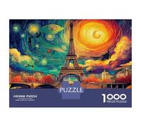 Rompecabezas de 1000 Piezas para Bodas en París, Paisaje con Cielo al Amanecer, para Adultos, Juego Educativo, decoración del hogar, desafío, cumpleaños Masculino y Femenino, 70 x 50 cm, Regalos