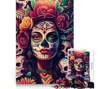 Rompecabezas de 1000 Piezas para Celebrar la Vida y la Muerte Actividad Relajante para estimular la Memoria cognitiva,Corte preciso, (38x26cm)