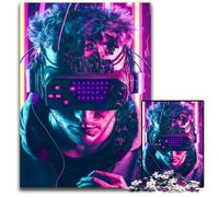 Rompecabezas de 1000 Piezas para Juegos de Realidad Virtual, Ideal para Decorar, desafío Mental, para Adultos, Familia, 50x75cm/19,68x29,52 Pulgadas