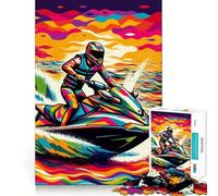 Rompecabezas de 1000 Piezas para Motos acuáticas personales para Adultos, Ideal para Mejorar la Memoria, entretenido y para Decorar la Pared (38x26cm)