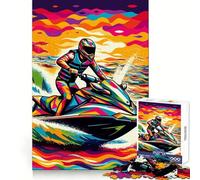 Rompecabezas de 1000 Piezas para Motos acuáticas personales para Adultos, Ideal para Mejorar la Memoria, entretenido y para Decorar la Pared (38x26cm)