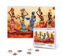 Rompecabezas de 1000 piezas para mujeres afro negras para adultos, Biblia América, mujer africana, fiesta, arte, baile, citas inspiradoras, rompecabezas de madera, regalos para familiares y amigos