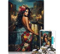 Rompecabezas de 1000 Piezas para niña Adolescente, Juguete adictivo para estimular la Inteligencia y la decoración del hogar (tamaño 75x50cm)