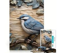 Rompecabezas de 1000 Piezas para observar Aves,Regalo,diseño de carbonero,Corte preciso,Arte Creativo,Juego para ejercitar la Mente,Juego fácil,decoración navideña (50x75cm)