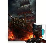 Rompecabezas de 1000 Piezas para Pintar Barcos, para Adultos, desarrollar la Habilidad, aliviar el estrés y con un Corte preciso Lista de Deseos de Papá Noel 50x75cm