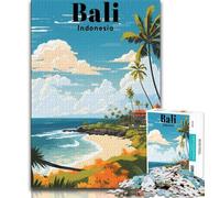 Rompecabezas de 1000 Piezas para Viajes a Bali, Indonesia Un desafío difícil y antiestrés Cada Pieza es única Diversión Familiar desafiante (38x26cm)