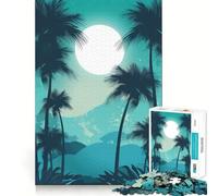 Rompecabezas de 1000 Piezas Paraíso Tropical, Arte de Ajuste, Juguete para Desafío Mental, Juego para Tiempo Libre, Regalo Divertido de Cumpleaños (38x52cm)