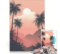 Rompecabezas de 1000 Piezas Paraíso Tropical para Adultos Juguete Educativo interacción Entre Padres e Hijos Toda la Familia 38x52cm