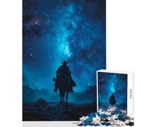 Rompecabezas de 1000 Piezas Paseo en Vaquero galáctico Juguetes para decoración del hogar Gran Regalo para Juegos Juego práctico difícil y desafiante tamaño 38x52cm