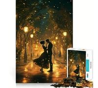 Rompecabezas de 1000 Piezas Paseo Nocturno Romántico para Adultos Ideal para ejercitar la Memoria y Disfrutar del Tiempo Libre Diseño para armar Colección de Arte (38x26cm)