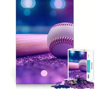 Rompecabezas de 1000 Piezas Pasión por el béisbol para Adolescentes Juguete Intelectual para Fortalecer los Lazos Familiares Corte de Calidad Regalo Memorable (38x52cm)