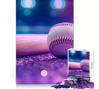 Rompecabezas de 1000 Piezas Pasión por el béisbol para Adolescentes Juguete Intelectual para Fortalecer los Lazos Familiares Corte de Calidad Regalo Memorable (38x52cm)