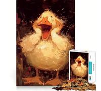Rompecabezas de 1000 Piezas Patito Sorprendido para Adolescentes Juguete cognitivo Juego de Mesa de Arte para un rato de Ocio Tranquilo 50x75cm