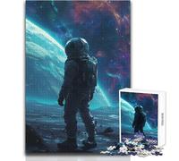 Rompecabezas de 1000 Piezas Perdido en la Galaxia, Juego Educativo de concentración, conmovedor, tamaño 38x26cm