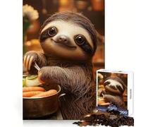 Rompecabezas de 1000 Piezas Perezoso cocinando para Adolescentes Juguete para estimular la lógica y Disfrutar en Familia 38x26cm