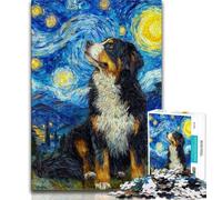 Rompecabezas de 1000 Piezas Perro del Cielo Nocturno Ideal para Adultos Juego Educativo y desafío (50x75cm)