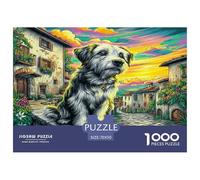 Rompecabezas De 1000 Piezas «Perro Lindo» para La Familia - Gran Desafío En Papel Ecológico, Juego De Ingenio para Adultos Y Niños 70x50cm/1000pcs