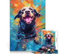 Rompecabezas de 1000 Piezas Perro Submarino para Adolescentes: Mejora la Memoria, estimula el Descanso y es una Experiencia Festiva Sorprendente (38x52cm)