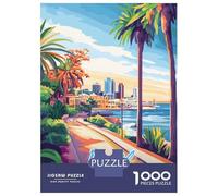 Rompecabezas De 1000 Piezas Perth, Australia Cityscape Rompecabezas para Adultos Juego De Ingenio Carrera De Velocidad De Manos Cumpleaños Y Navidad 52x38cm/1000pcs