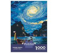 Rompecabezas De 1000 Piezas Phuket Thailand Night Sky Boat Rompecabezas para Adultos Juegos Relajantes Análisis Y Lógica Cumpleaños Y Navidad 38x26cm/1000pcs