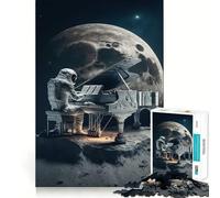 Rompecabezas de 1000 Piezas Piano en el Espacio para Adolescentes Juguete de lógica con Forma de Tren para aliviar el estrés Corte Suave Regalo Memorable (38x26cm)