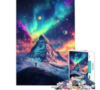 Rompecabezas de 1000 Piezas Picos Estrellados Un Ascenso Cósmico para Adultos Rompecabezas de Velocidad para armar a Mano Difícil y desafiante 50x75cm