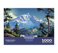 Rompecabezas De 1000 Piezas Pikes Peak Mountain Landscape Rompecabezas para Adultos Juego De Ingenio Análisis Y Lógica Interacción Entre Padres E Hijos 70x50cm/1000pcs