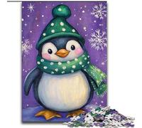 Rompecabezas de 1000 Piezas Pingüinos en Invierno para Adolescentes Un Juego desafiante Ideal para Regalar a Toda la Familia (26x38cm)