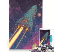 Rompecabezas de 1000 Piezas Pioneros de Las Estrellas Juego Familiar Actividades Divertidas para Hacer en casa cumpleaños y Navidad 38x26cm