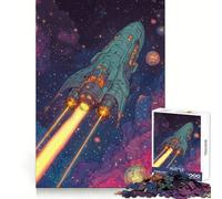 Rompecabezas de 1000 Piezas Pioneros de Las Estrellas para Adolescentes Mejora la Memoria Fácil de Usar Ocio Corte Firme Decoración de Pared (38x52cm)