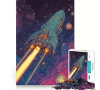 Rompecabezas de 1000 Piezas Pioneros de Las Estrellas para Adolescentes Mejora la Memoria Fácil de Usar Ocio Corte Firme Decoración de Pared (38x52cm)