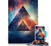 Rompecabezas de 1000 Piezas Pirámides Space Collage para Adolescentes Juguete Que estimula la lógica y Alivia la tensión Borde de Calidad Artículo de Regalo de Papá Noel (50x75cm)