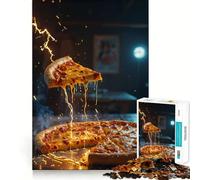 Rompecabezas de 1000 Piezas Pizza with A Zap para Adolescentes, Juguete de lógica Fuerte, Serene Time, Borde Transparente, Regalo Creativo (38x26cm)