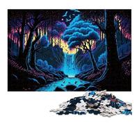 Rompecabezas de 1000 Piezas Planeta Alienígena Árbol, desafiante Rompecabezas, Actividad Familiar, decoración del hogar, Regalo navideño, 26x38cm/10,23x14,96 Pulgadas