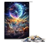 Rompecabezas de 1000 Piezas Planeta Animal World Rompecabezas para Adultos Juego Educativo de Madera Juguete desafío 1000 Piezas