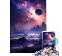 Rompecabezas de 1000 Piezas Planeta futurista Juego práctico Juguete Educativo de Aprendizaje Regalos de Amigo Invisible Decoración (Tamaño 38x26cm)