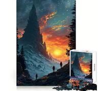 Rompecabezas de 1000 Piezas Planeta Futurista para Adolescentes Juego de Pensamiento para una Mente Serena (38x26cm)