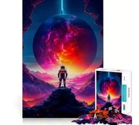 Rompecabezas de 1000 Piezas Planetas Ardientes Decoración de Bordes Impecables Solución de Problemas Diversión Fácil Tiempo Divertido Decoración Navideña Regalo (50x75cm)