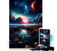 Rompecabezas de 1000 Piezas Planetas Extraños para Adultos y Adolescentes Mejora la Memoria Ligero y Relajante Corte preciso Un Regalo Encantador 38x26cm