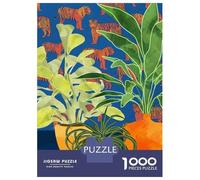 Rompecabezas De 1000 Piezas - Plant Tiger Abstract Rompecabezas para Adultos Juego De Ingenio Desafío Difícil Oferta como Regalos para Toda La Familia 38x26cm/1000pcs
