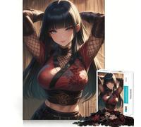 Rompecabezas de 1000 Piezas Playful Village Kunoichi para Adolescentes: Juguete Que desafía la Mente, pasatiempo Tranquilo, Corte preciso, Regalo de Temporada (50x75cm)