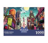 Rompecabezas De 1000 Piezas Plaza ImesPara Adultos -Ciudad Mágica Rompecabezas Desafiante Noches De Juegos - El Tamaño Final Es De 38x26cm/1000pcs