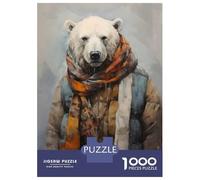 Rompecabezas De 1000 Piezas Polar Bear in Winter Drip Rompecabezas para Adultos Juego De Ingenio Corte De Precisión Cumpleaños Y Navidad 70x50cm/1000pcs
