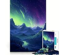 Rompecabezas de 1000 Piezas Polo Norte Pixel Art Ajuste Juego Entrenamiento de concentración Diversión Relajación Tiempo de Juego Regalo de Ocio navideño (38x52cm)