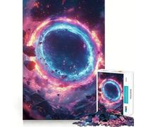Rompecabezas de 1000 Piezas Portal Cósmico Neón con Asteroides para Adolescentes Ayuda a Mejorar la Memoria Diseño Divertido y Relajante Regalo Elegante (50x75cm)