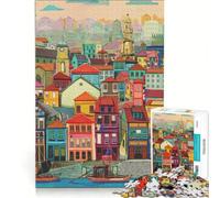 Rompecabezas de 1000 Piezas Porto decoración de Pared de Juguete Actividades Divertidas para el hogar colección de Artistas Bellas Artes 38x26cm
