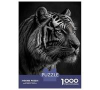 Rompecabezas De 1000 Piezas - Portrait of A Tiger Rompecabezas para Adultos Juegos Familiares Carrera De Velocidad Manual Oferta como Regalos para Toda La Familia 38x26cm/1000pcs