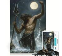 Rompecabezas de 1000 Piezas Poseidón Emerge del mar para Adolescentes Juguete Intelectual para Disfrutar en Familia Corte de Calidad (50x75cm)