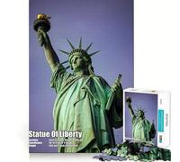 Rompecabezas de 1000 Piezas Primer Plano de la Estatua de la Libertad para Adultos Un Rompecabezas Mental Relajante y Divertido para armar Una cálida Sorpresa 50x75cm